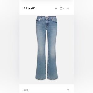 Frame Denim The Rodeo low rise boot cut